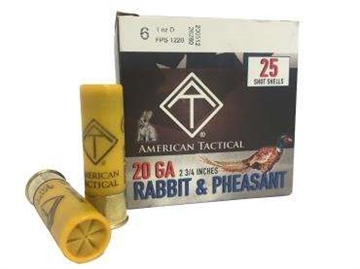 Picture of ATI 20ga Game Load 2.75 inch Shotgun Shells - #6 1 oz. 1220 fps 1 Case (10 boxes/250rds) ATIACL20G6C