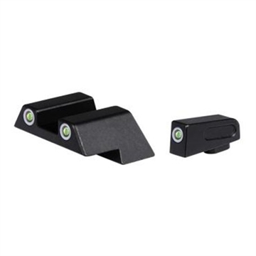 Picture of American Tactical Night Sights, Fits Glock Gen 1-4, Gen 5 (excluding MOS versions): 17/19/22/23/24/26/27/33/34/35/37/38/39/42/43, Green Lamps with White Rings ATINSGLOLF