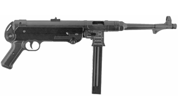 Picture of American Tactical MP40P, Semi-automatic, Metal Frame Pistol, 9MM, 10.8" Barrel, Matte Finish, Black, Polymer Grips, 25 Rounds, 1 Magazine GERGMP409X