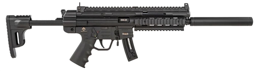 Picture of GSG GSG-16 *CA Compliant Full Size 22 LR 10+1 16.25" Black Black Polymer Receiver Black Collapsible w/Storage Compartment Stock Right Hand GSGGERGGSG1610