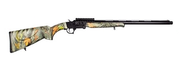 Picture of ATI G20NMD23C Nomad 20 Gauge Break Open 3" 1rd 23" Vent Rib, Black Barrel/Folding Rec, Camo Synthetic Furniture, Fiber Optic Sight, 2 Chokes ATIG20NMD23C