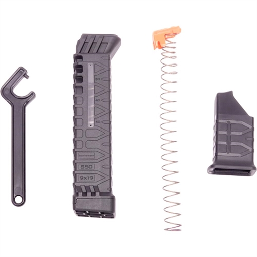 Picture of ATI Schmeisser S50 MLE Glock Magazine Adapter for Glock 9mm Luger 17/19 50/rd ATIM9MMS50ADPT