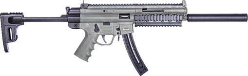 Picture of GSG GSG-16 Carbine Full Size 22 LR 22rd 16.25" Black Smoke Polymer Receiver Black Collapsible w/Storage Compartment Stock Right Hand GSGGERGGSG1622S