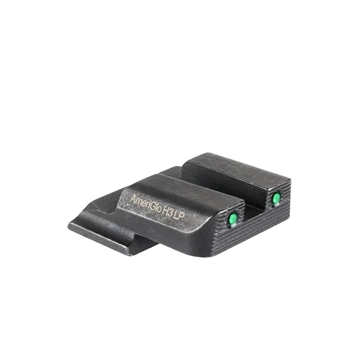 Picture of Ameriglo 2-Dot Tritium Rear Handgun Sight for S&W M&P (Excludes .22/.380/Shield/EZ/Pro) Green with Black SW-875R