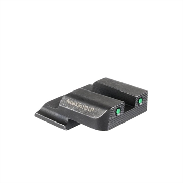 Picture of Ameriglo 2-Dot Tritium Rear Handgun Sight for S&W M&P Shield (Excludes EZ) Green with Black SW-895R