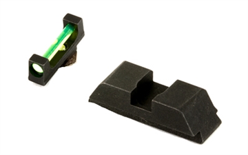Picture of AmeriGlo Sight, Fits Glock 17,19,22,23,24,26,27,33,34,35,37,38,39, Green Fiber Front Black Rear GFT-114