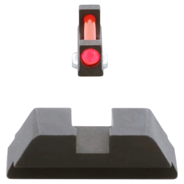 Picture of AmeriGlo Range Series Sight Set for Glock Red Fiber Optic Front Sight-Black Rear Sight GFT113