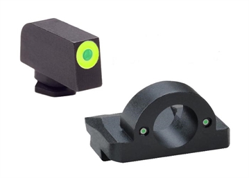 Picture of Ameriglo Ghost Ring Night Sight Set for Glock Models 17.19.26 - Green Outline GL-325