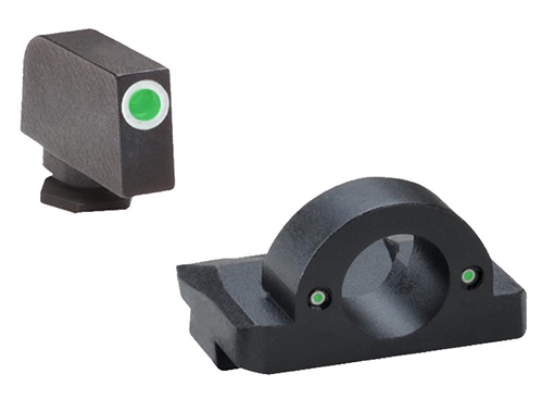Picture of AmeriGlo Ghost Ring Night Sight Set For Select Glocks / Front Tritium - Green - Front Outline - White / Rear Tritium - Green GL-125 GL125
