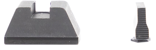 Picture of AmeriGlo Optic Compatible Sight Set for Glock XL Tall Serrated Front Sight-Black Rear Sight GL429