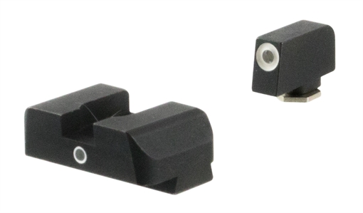 Picture of AmeriGlo i-Dot Sight Set for Glock Green Tritium White Outline Front Sight-Green Tritium Rear Sight GL5101