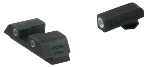 Picture of AmeriGlo Classic Sight Set, 3-Dot, Night Sight, Fits Glock Gen 5 9/40, Green Front with White Outline, Green with White Outline Rear, Matte Finish, Black GL-5113 GL5113