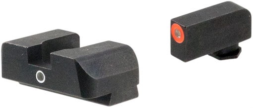 Picture of AmeriGlo I-Dot, Single Dot, Night Sight, Fits Glock Gen 5 9/40, Green Front with Orange Outline, Green Rear, Matte Finish, Black GL-5201 GL5201