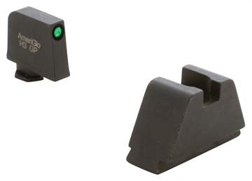 Picture of AmeriGlo Optic Compatible Sets for Glock, Fits All Glocks, 3XL Tall, Green Tritium with Black Outline, .365" Front and .451" Rear, Black Rear Sight GL-811 GL811