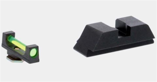 Picture of AMERIGLO TARGET SIGHT SET GLOCK 424343X GREEN FIBER FRONT BLACK REAR GFT-123