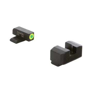 Picture of Ameriglo Green Tritium LumiGreen Outline Front Black Serrated Rear Hellcat Standard SA-533