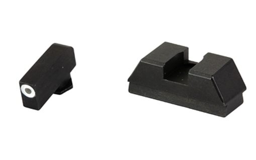 Picture of AmeriGlo Optic Compatible Sets for Glock, Fits Glock 43X/48 MOS, Green Tritium with White Outline, Black Rear, .220" Front and .295" Rear GL-480
