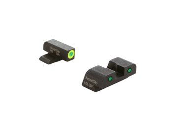 Picture of AMERIGLO NIGHT SIGHT SET SPRINGFIELD HELLCAT STD GREEN/GREEN FRONT GREEN/BLACK REAR SA-546