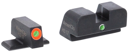 Picture of AmeriGlo i-Dot Sight Set for SIG Sauer Green Tritium Orange Outline Front Sight-Green Tritium Rear Sight SG201