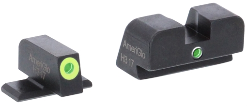 Picture of AmeriGlo i-Dot Sight Set for SIG Sauer Green Tritium LumiGreen Outline Front Sight-Green Tritium Rear Sight SG301