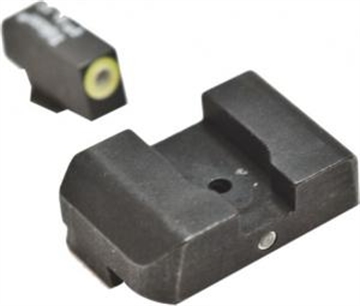 Picture of AMERIGLO SIGHTS GLOCK 20/21/29/30/31/32/36 PRO IDOT GREEN PROGLO FRONT ANGLE GREEN REAR GL-303