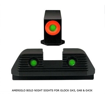 Picture of AMERIGLO SLIM REAR- BOLD TRITIUM FRONT FITS G42 G43 G43X G48 SLIMSET AMGSLIMSET