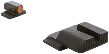 Picture of AmeriGlo Protector Sight Set for Smith & Wesson M&P Green Tritium Orange Outline Front Sight-Black Serrated Rear Sight SW433B