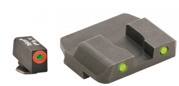 Picture of AMERIGLO TRI NS SET FOR MOST GLOCKS 17/39 ORANGE FRONT YELLOW REAR GL-447