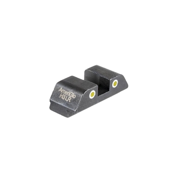 Picture of Ameriglo Tritium 2-Dot Rear Handgun Sight for Glock 42/43/43x/48 Yellow with White Front GL-8431R