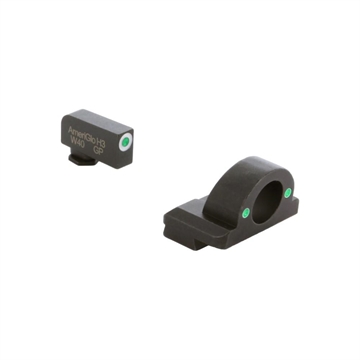Picture of Ameriglo Tritium Ghost Ring Handgun Sight for Glock 42/43/43x/48 Green Rear Green with White Front GL-4125