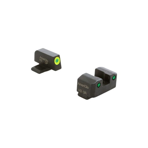 Picture of Ameriglo Trooper Tritium Handgun Sight Set for Springfield XD Green Rear Green with Lumigreen Front XD-819