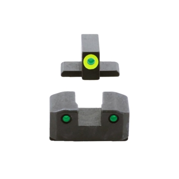 Picture of Ameriglo Trooper Tritium Handgun Sight Set for Springfield XD Green Rear Green with Lumigreen Front XD-819