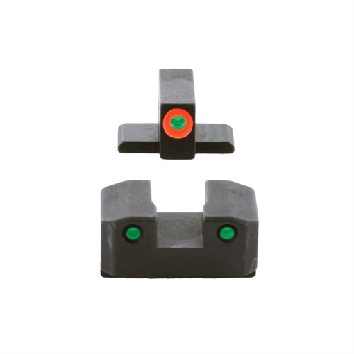Picture of Ameriglo Trooper Tritium Handgun Sight Set for Springfield XD Green Rear Green with Orange Front XD-816