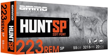 Picture of AMMO INC HUNTSP AMO 223 REM 55GR INTERLOCK SP 20RD ( 10 BOX CASE) 223055SP-A20 223055SPA20