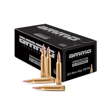 Picture of AMMO INC SIGNATURE LINE AMO 223 REM 62GR SS109 STEEL CORE 50-RD ( 20 BOXES PER CASE ) 223062SS109-A50