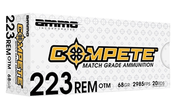 Picture of Ammo Inc Compete, 223 Remington, 68 Grain, Open Tip Match Bullet, 20 Round Box 223068-OTM-A20 223068BTHPA20