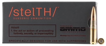 Picture of Ammo Inc 300B220HPBT Stelth 300 BO 220 gr Boat Tail Hollow Point (BTHP) 20 Bx/ 10 Cs 818778020423