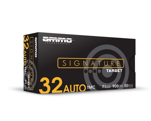 Picture of Ammo Inc Signature Target .32 ACP Handgun Ammo - 71 Grain | TMC | 1000rd Case 32071TMC-A50