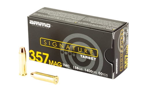 Picture of Ammo Inc Signature Target, 357 Magnum, 158 Grain, Total Metal Coating Bullet, 50 Round Box 357158TMC-A50 357158TMCA50