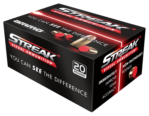 Picture of AMMO INC STREAK AMO 38 SPECIAL 125GR TMC RED 20RD (10 BOX CASE) 38125TMC-STRK-RED 38125TMCSTRKRED