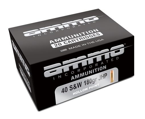 Picture of Ammo Inc Signature Defense .40 S&W Handgun Ammo - 180 Grain | JHP 40180JHP-A20