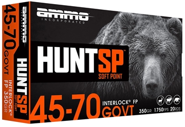 Picture of AMMO INC HUNTSP AMO 45-70 GOVT 350GR INTERLOCK SP 20RD ( 10 BOX CASE) 4570G350SP-A20 4570G350SPA20