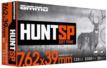 Picture of AMMO INC HUNTSP AMO 7.62X39MM 123GR INTERLOCK SP 20RD ( 10 BOX CASE) 76239123SP-A20 76239123SPA20