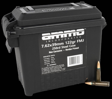 Picture of AMMO INC 7.62X39 122G FMJ 250RD CAN LOOSE 762X39122FMJB250