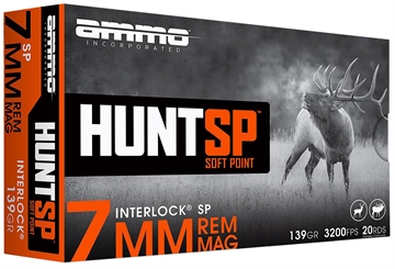 Picture of AMMO INC HUNTSP AMO 7MM REM 139GR INTERLOCK SP 20RD ( 10 BOX CASE) 7MM139SP-A20 7MM139SPA20