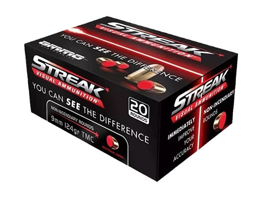 Picture of AMMO INC STREAK AMO 9MM 124GR TMC RED 20RD (10 BOX CASE) 9124TMC-STRK-RED 9124TMCSTRKRED