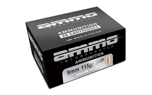 Picture of Ammo Inc Signature, 9MM, 115 Grains, Jacketed Hollow Point, 20 Round Box 9115JHP-A20 9115JHPA20