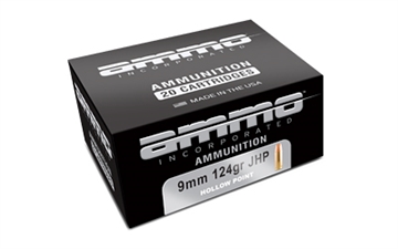 Picture of Ammo Inc Signature Handgun Ammunition 9mm Luger 124gr JHP 1017 fps 20/ct 9124JHP-A20 9124JHPA20