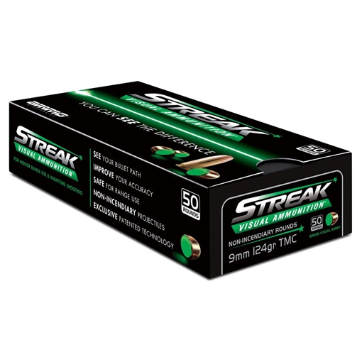 Picture of AMMO INC 9MM GREEN 124GR TMC 50RD BOX 1000 CASE 9124TMCSTRKGRN