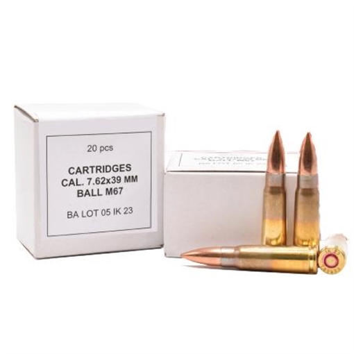 Picture of Ammo Inc Igman M67 Ball Ammo Rifle Ammunition 7.62x39mm 123 gr 2460 fps 20/ct 762X39123FMJIK20
